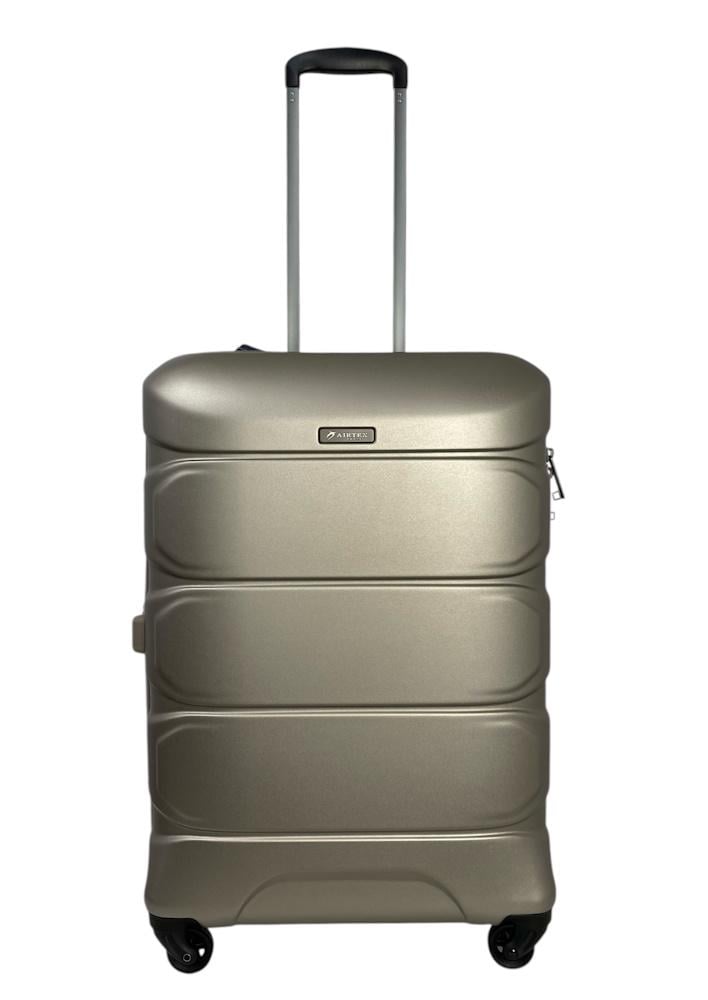 Валіза середня Airtex 748 полікарбонат M Шампань