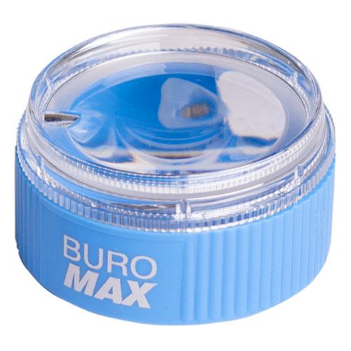 Точилка пластиковая Buromax с контейнером Голубой (BM.4756)