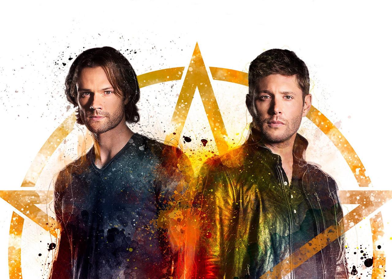 Картина постер Gee! Supernatural Сверхъестественное Винчестеры 60х40 см SP 09.087