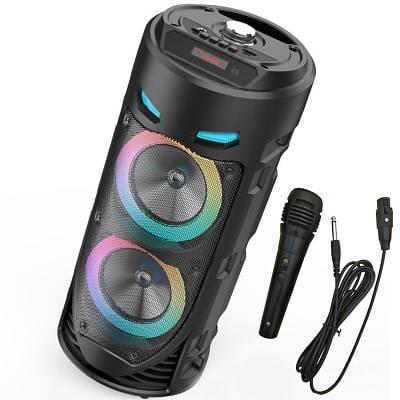 Колонка Bluetooth Sing-e ZQS4239 с LED-подсветкой и микрофоном 30W
