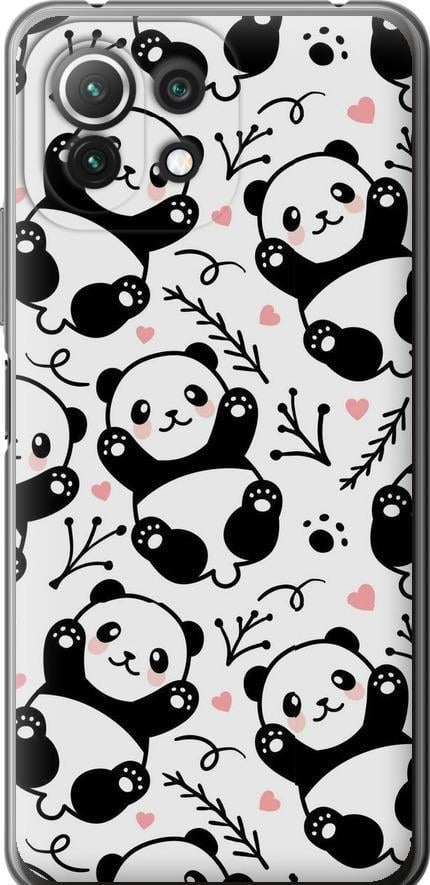 Чехол на Xiaomi Mi 11 Lite Панды (4318u-2281-42517)