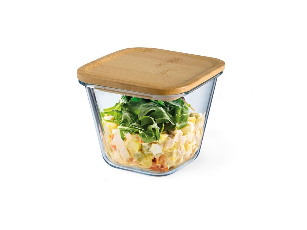 Емкость с бамбуковой крышкой Simax 7616/LB 0,9 л (314207)