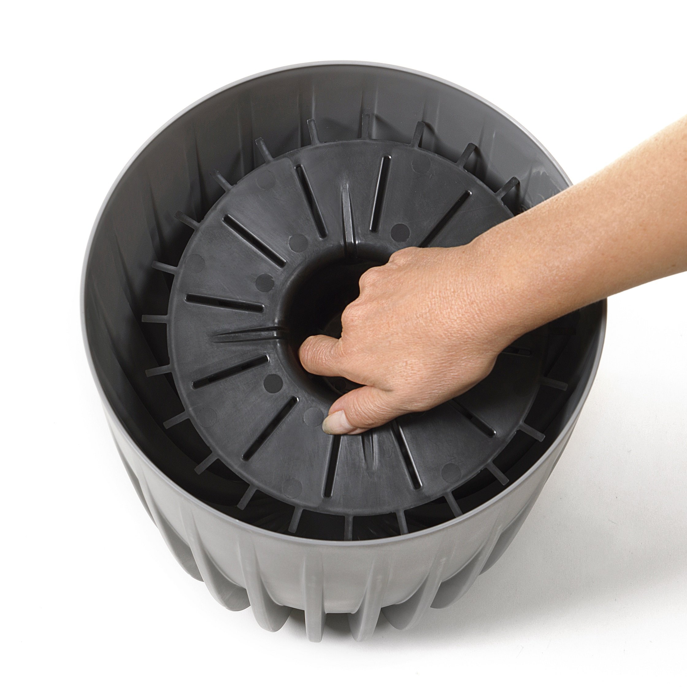 Кашпо Lamela Міра 22х19 см 2,4 л Сірий (000006095) - фото 4