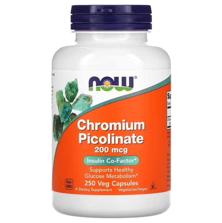 Витамины Now Foods Chromium Picolinate 200 мкг 250 капсул