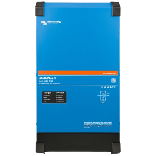 Инвертор гибридный с чистой синусоидой Victron Energy MultiPlus-II 24/5000/120-50 1 фаза 4 кВт 24 В 120A VE. Bus Blue (27918507)