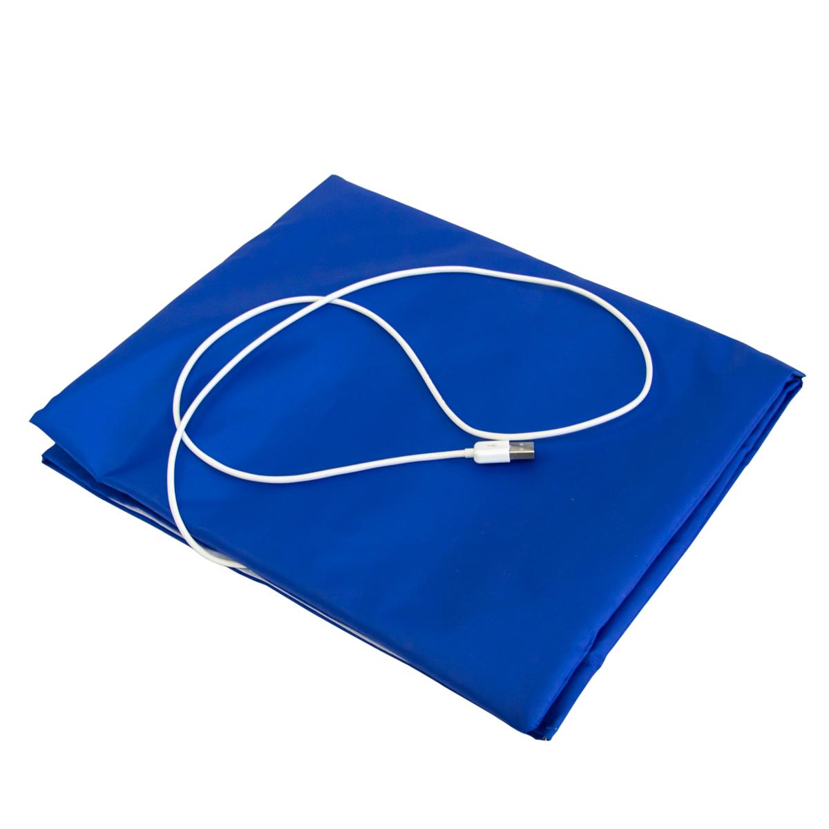 Грелка электрическая непромокаемая USB ЕГ-1/12 53х32 см инфракрасная грелка Синий (1010036-Blue)