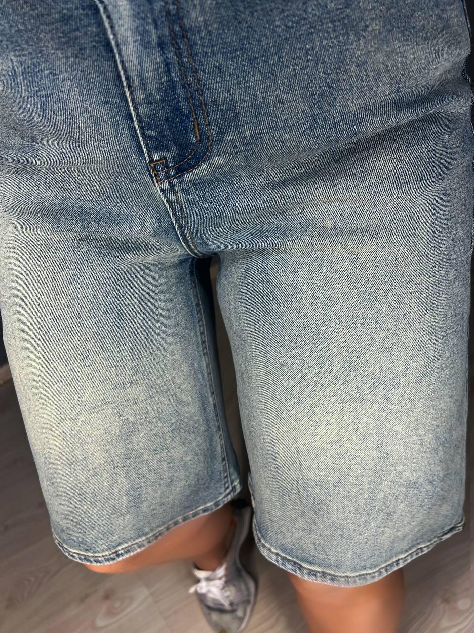 Шорты женские джинсовые Allure 560-88 бермуды р. 30 Голубой (26881512) - фото 7