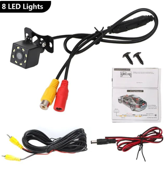 Камера заднього виду автомобільна з об’єктивом риб’яче око DC 12 В - фото 9 Камера заднього виду автомобільна з об’єктивом риб’яче око DC 12 В - фото 9