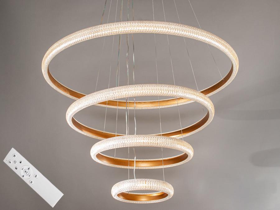 Люстра потолочная Octav светодиодная с диммером 155 Вт (MD77017)