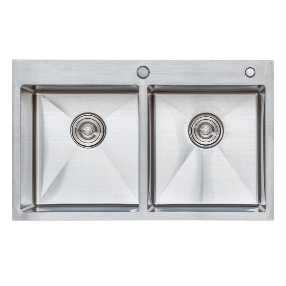 Мойка для кухни Platinum Handmade на две чаши 78x48 см (PLTM-SP000041720)