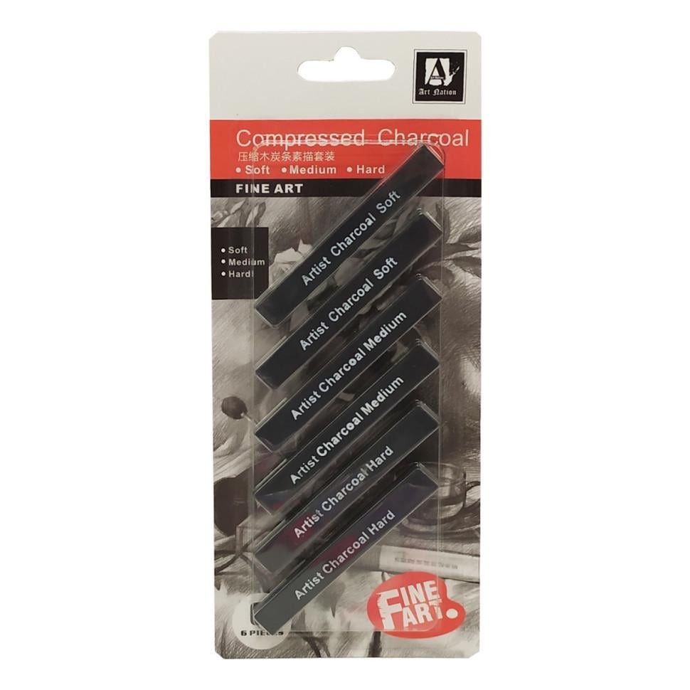 Воскові олівці "Artist Charcoal Soft" CPC0810 Чорний (RLT31915)