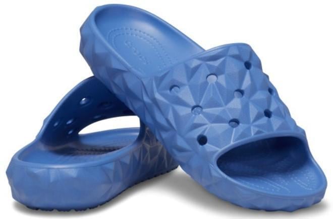 Шльопанці жіночі Crocs Classic Slide Geometric Blue р. 38-39 Блакитний (24030)