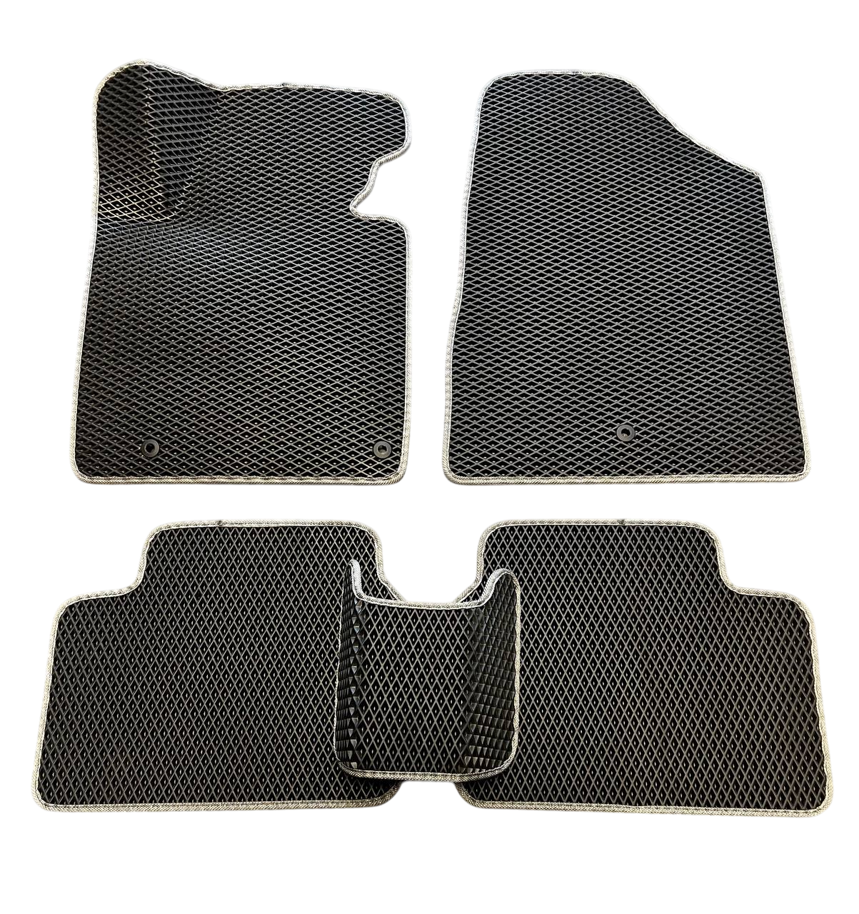 Коврики EVA с 3Д лапой в салон для Hyundai i30 2012-2016 гг. Черный (2430609690)