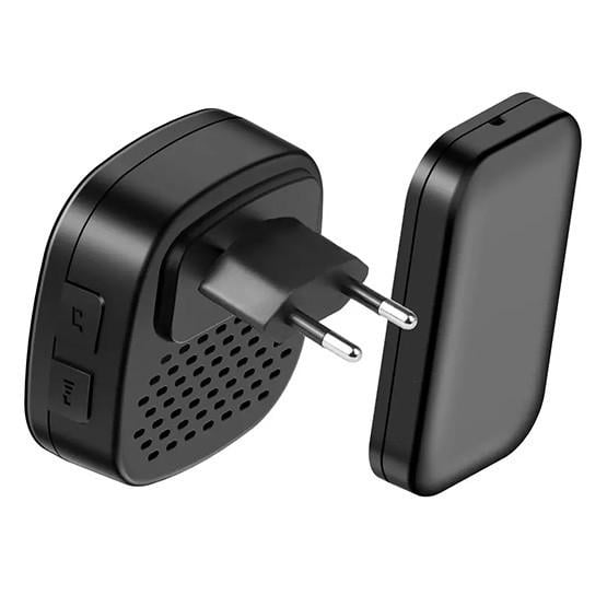 Дзвінок дверний бездротовий DB16-EU від мережі 220V Чорний - фото 2 Дзвінок дверний бездротовий DB16-EU від мережі 220V Чорний - фото 2