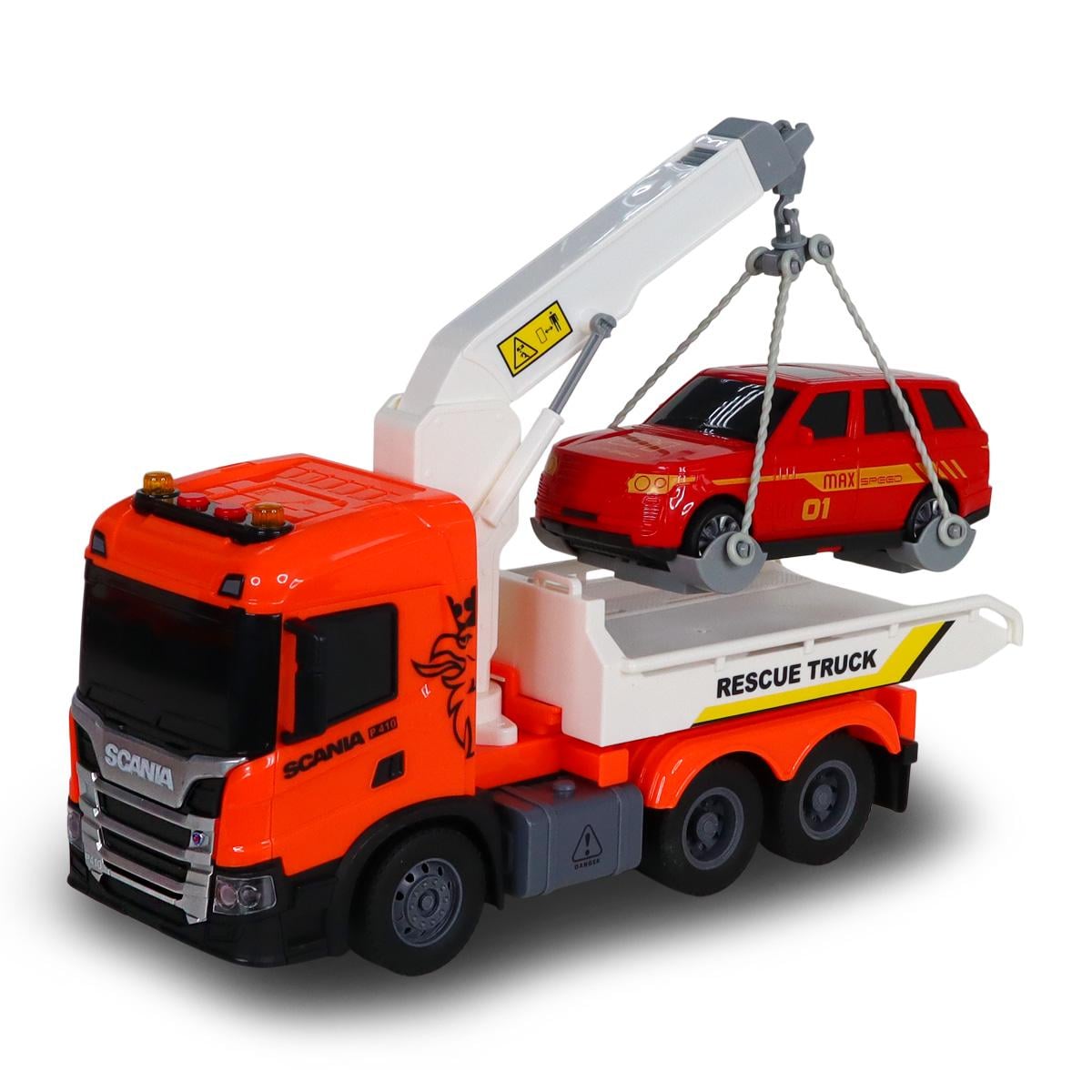 Набор игровой серии Big Truck Эвакуатор Scania с машинкой светлый звук