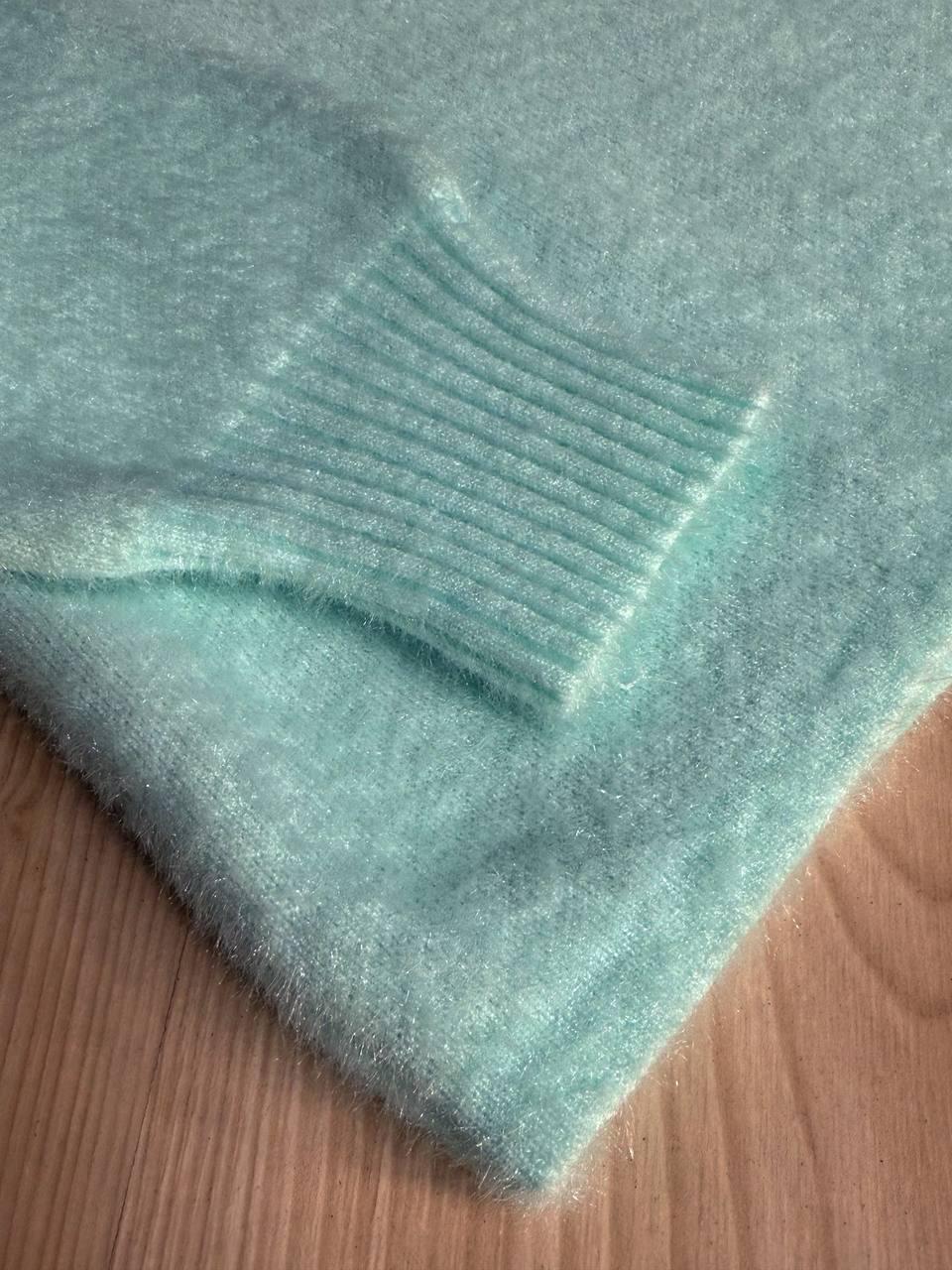 Свитер женский Fancy Matinee 5977 ангора базовый OS Мятный (5039) - фото 2 Свитер женский Fancy Matinee 5977 ангора базовый OS Мятный (5039) - фото 2