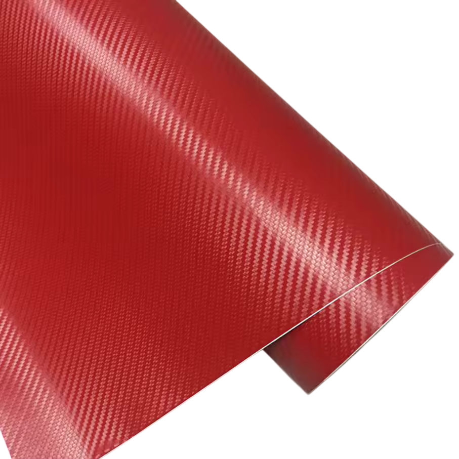 Плівка карбонова 3D 120×150 см Червоний (SK-0095)