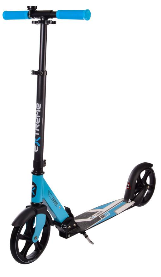 Самокат городской Bambi двухколесный с амортизатором/складной/полиуретановыми колесами Синий (DS-171-S-161)