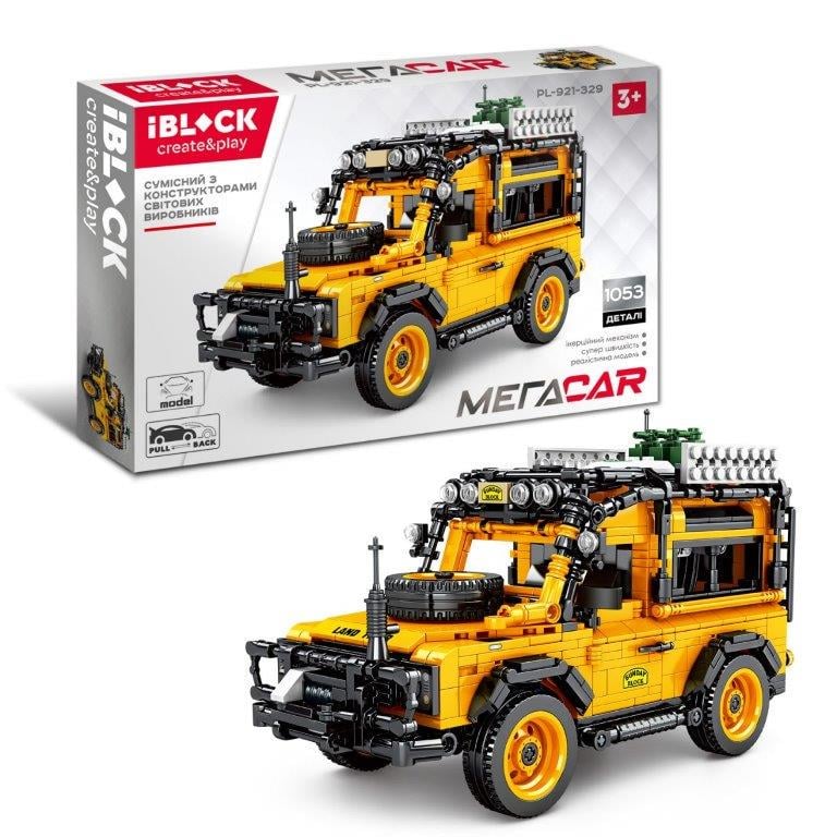 Конструктор Iblock meгacar позашляховик Land Rover (DN-PL-921-329)