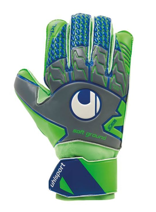 Вратарские перчатки Uhlsport Tensiongreen Soft Pro р. 8 Green/Blue