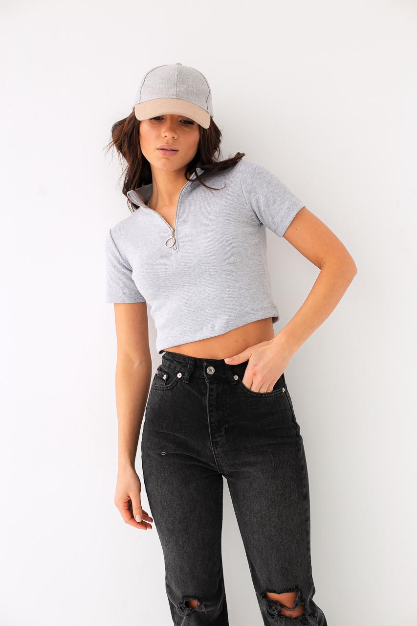 Топ женский Crep L Светло-серый (9498406)