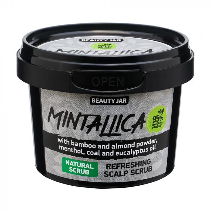 Очищуючий скраб-шампунь для шкіри голови Mintallica Beauty Jar 100 г (4751030831220) - фото 1