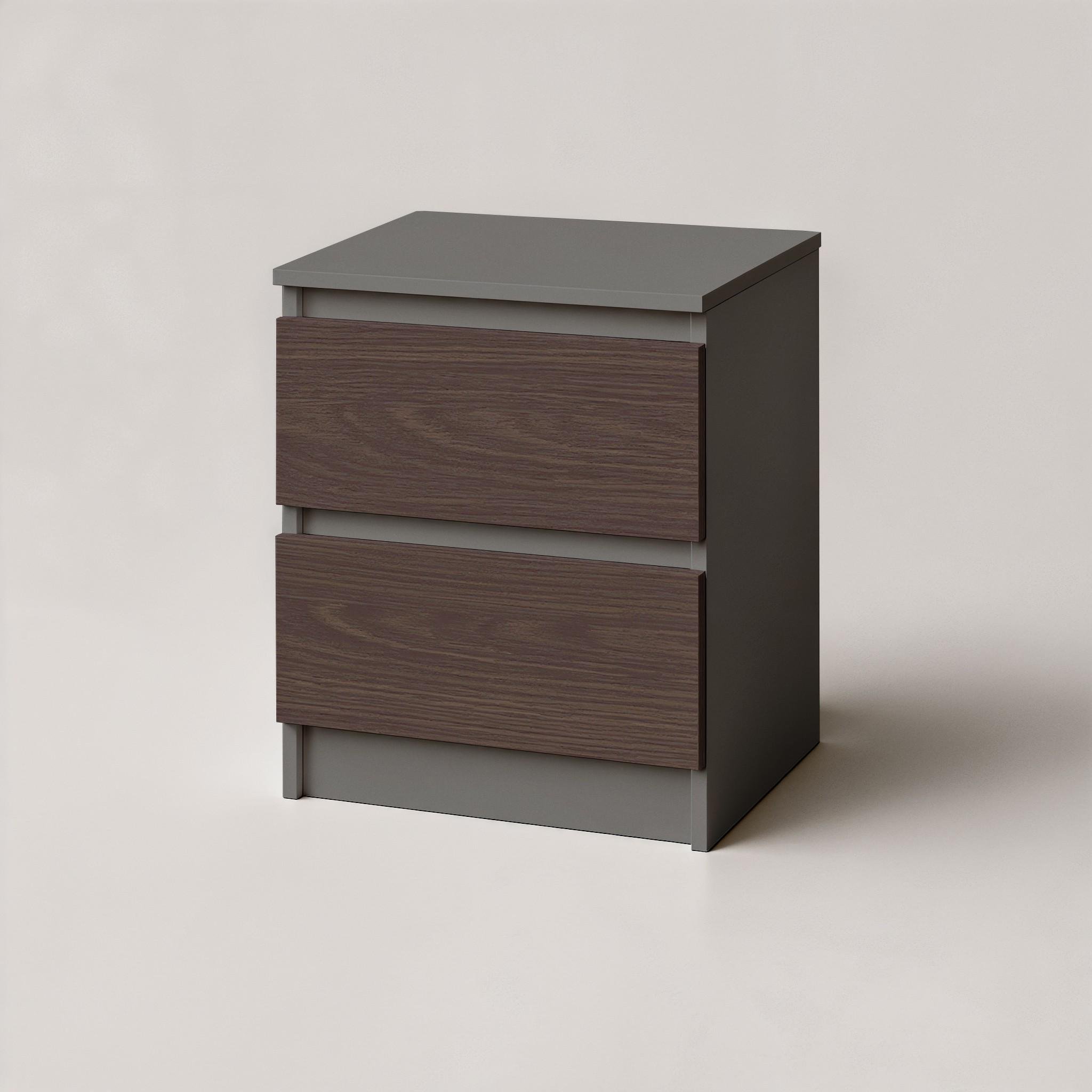 Тумба прикроватная FT-225 400х400х530 мм Антрацит/Венге Магия - фото 2 Тумба прикроватная FT-225 400х400х530 мм Антрацит/Венге Магия - фото 2