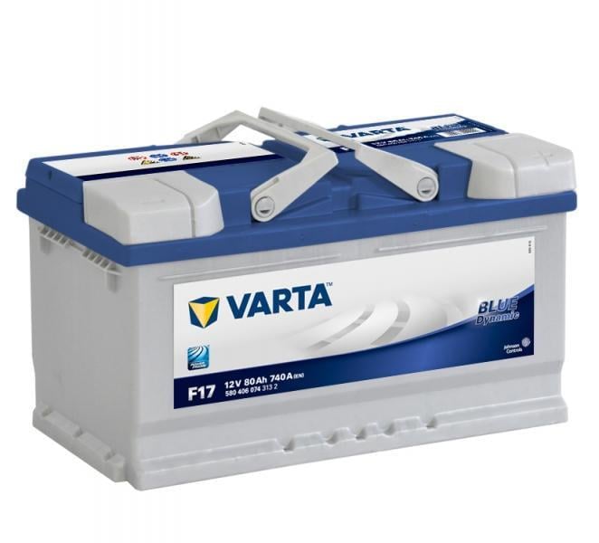 Автомобильный аккумулятор Varta Blue Dynamic F17 6СТ-80Ah АзЕ 740A EN (580406074)