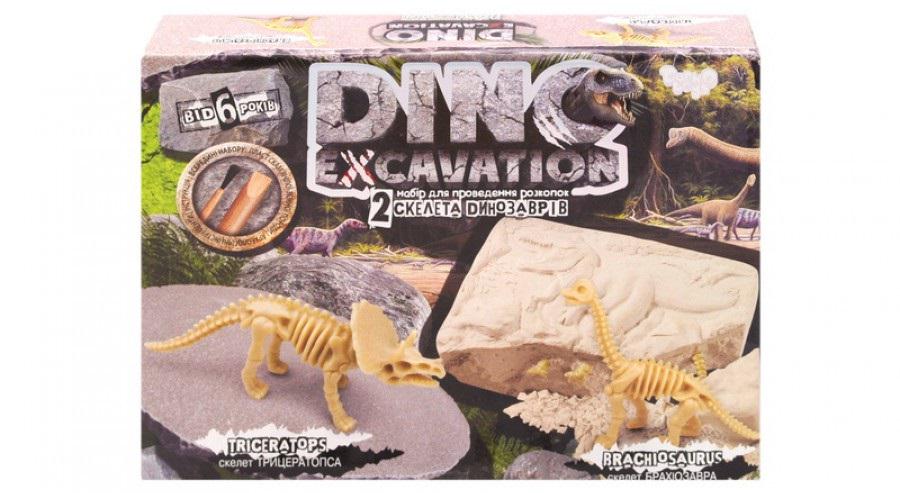 Набор для проведения раскопок Danko Toys Dino Excavation Динозавры (DEX-01-04, 05, 06)