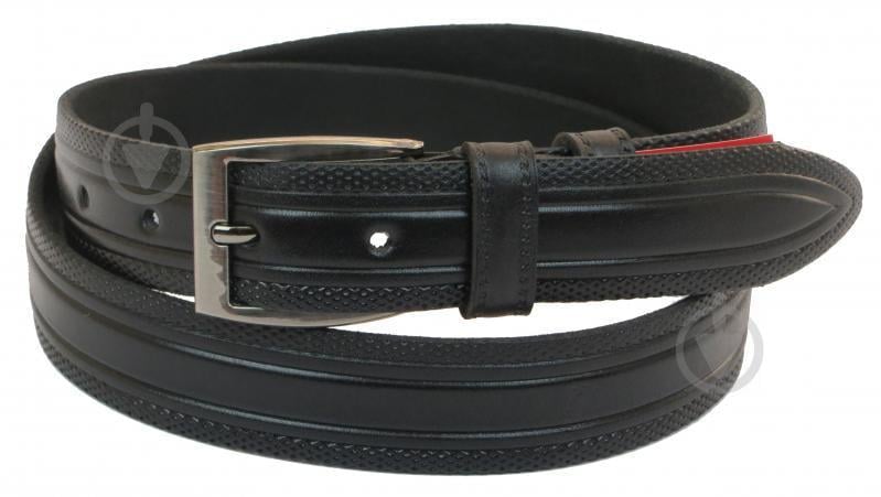 Кожаный ремень Skipper 110-130 x 3.5 см Черный (1044-35)