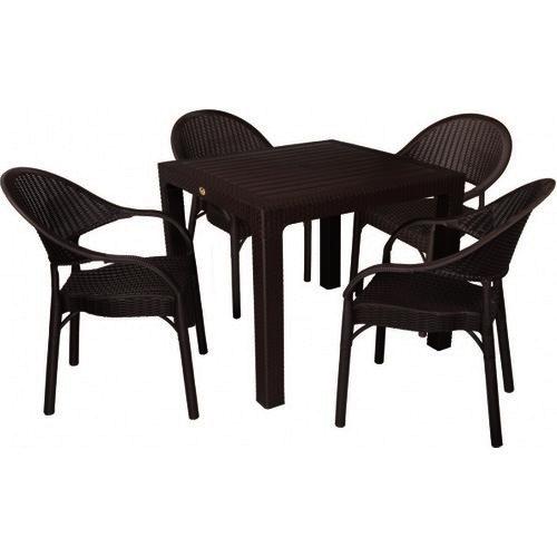 Комплект мебели садовой стул София 4 шт. со столом Олаф Черный (26248727)