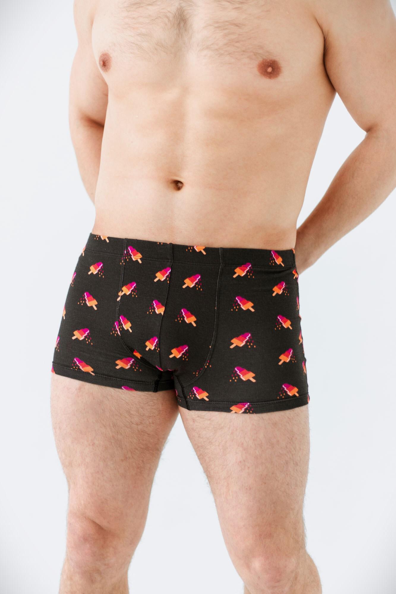 Боксеры мужские Without с принтом Ice cream L Black (L8036042)