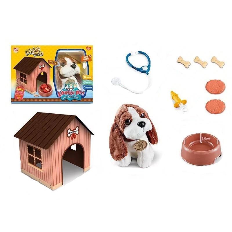 Набор ветеринара игровой 905-1 мягкая игрушка/картонный домик/аксессуары (161882)