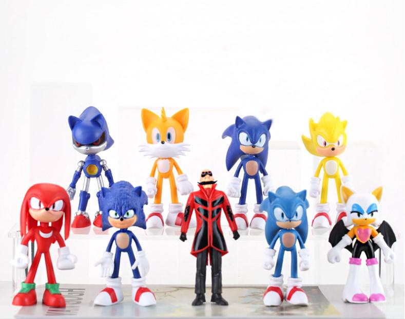 Набор фигурок Sonic the Hedgehog набор с подсветкой 9 шт.