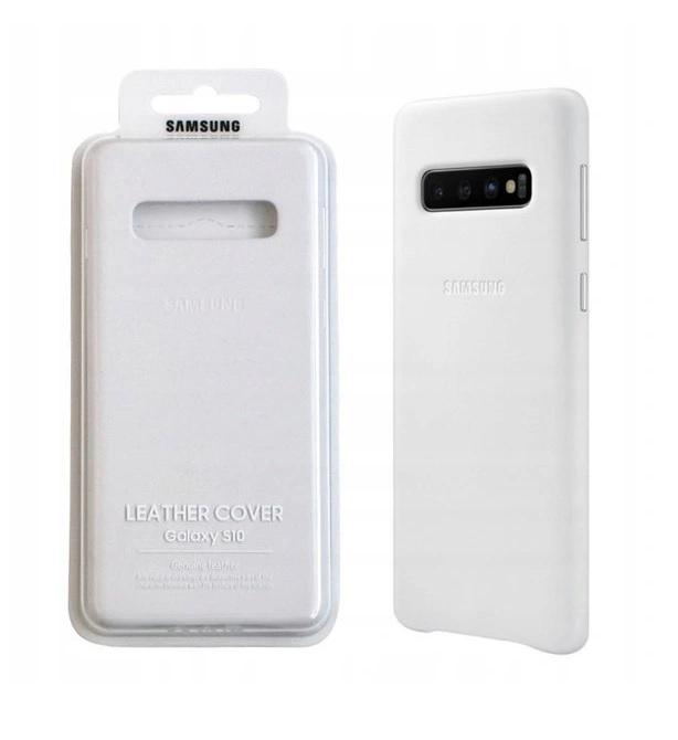 Чехол кожаный противоударный Official Leather Cover EF-VG973LWEGRU для Samsung Galaxy S10 (6.1") White Чехол кожаный противоударный Official Leather Cover EF-VG973LWEGRU для Samsung Galaxy S10 (6.1") White
