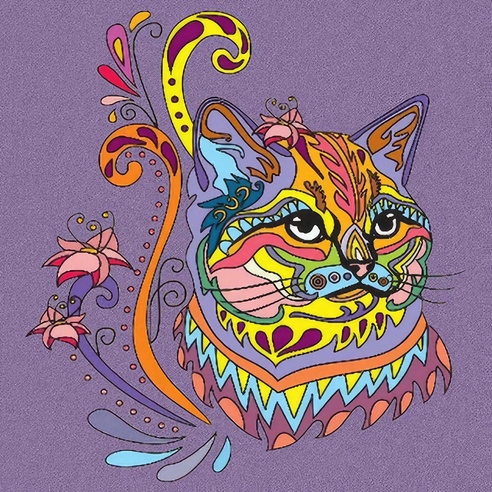 Картина по номерам Strateg Antistress Котенок 30x30 см (Str-JCEE36798)