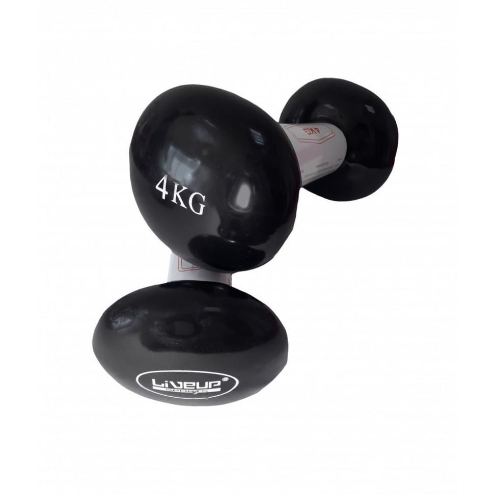 Гантели виниловые пары LiveUp VINYL DUMBBELL EGG HEAD (2-6-7704)