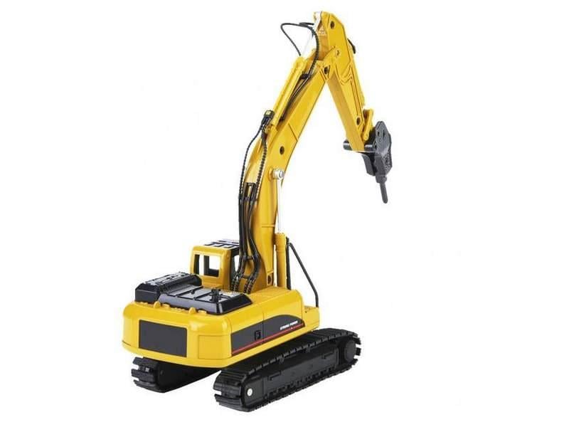 Машинка-экскаватор Hui Na Toys металлический с отбойником (1911) - фото 4 Машинка-экскаватор Hui Na Toys металлический с отбойником (1911) - фото 4