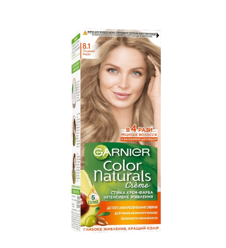 Краска для волос Garnier Color Naturals 8.1 Песчаный берег