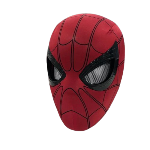 Маска карнавальная детская Человек-Паук с аккумулятором и подсветкой глаза открывающиеся и светящиеся (30101180)