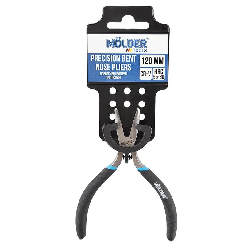 Долгогубцы Molder прецизионные изогнутые Cr-V 120мм