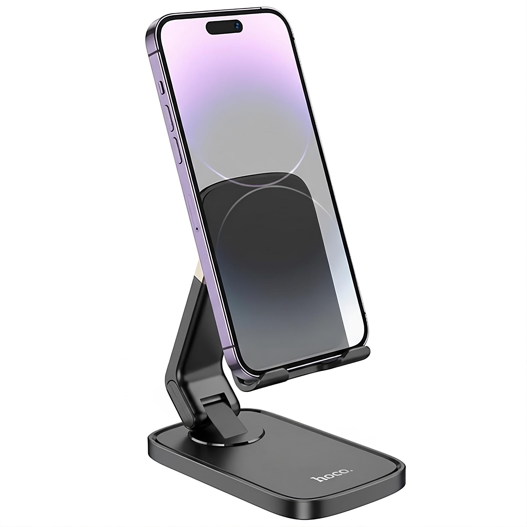 Підставка-тримач для мобільних телефонів Hoco HD8 PC+ABS регульований 4,5-7" Чорний (30827595) - фото 4 Підставка-тримач для мобільних телефонів Hoco HD8 PC+ABS регульований 4,5-7" Чорний (30827595) - фото 4