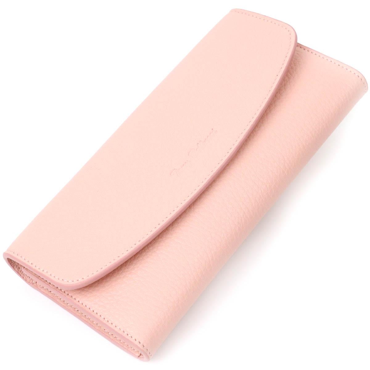 Кошелек женский Tony Bellucci Wallet 21963 из натуральной кожи Пудровый (56164)