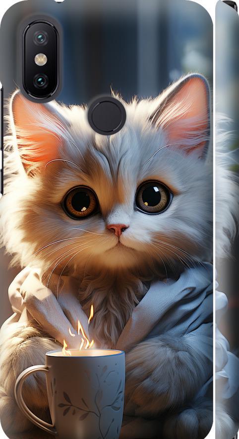Чехол на Xiaomi Mi A2 White cat (5646m-1481-42517)