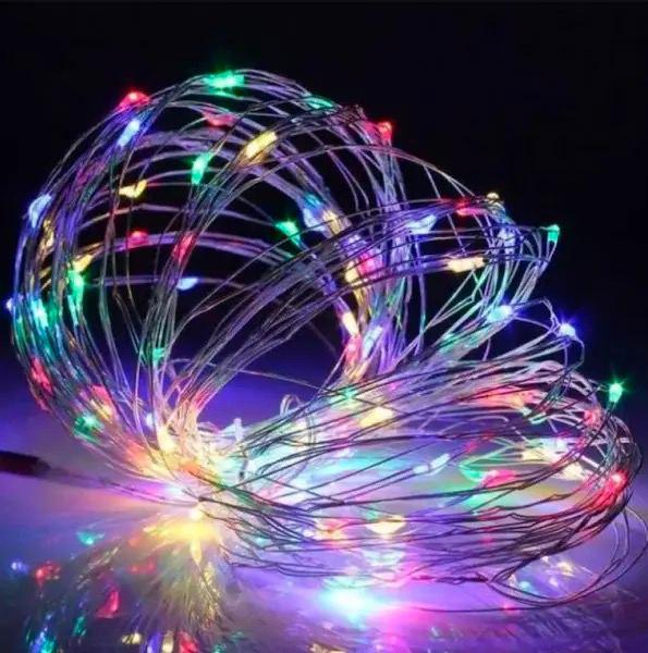 Гирлянда светодиодная нить роса 20 м на батарейках/USB Разноцветный (2417494074) - фото 6 Гирлянда светодиодная нить роса 20 м на батарейках/USB Разноцветный (2417494074) - фото 6