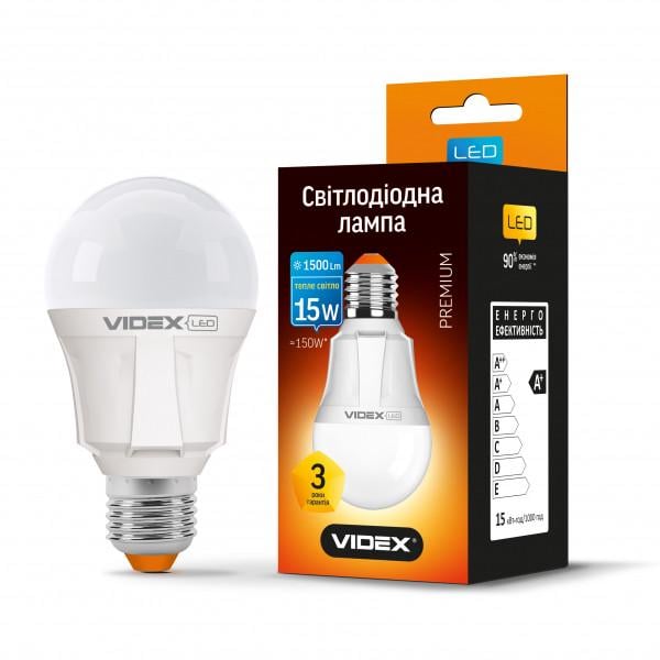 Led лампа Videx A60 15 W E27 3000 K (23534)