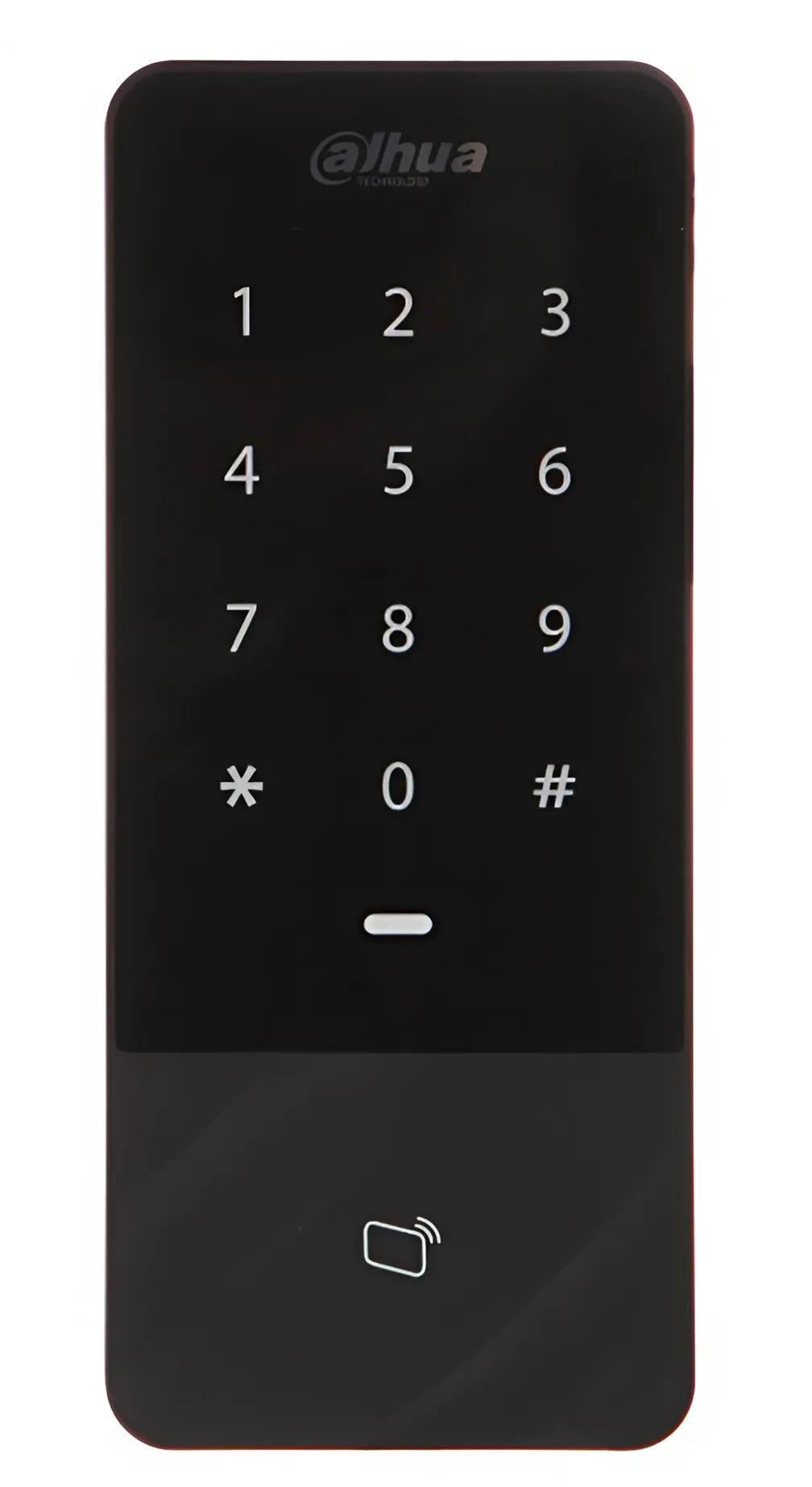Терминал-считыватель доступа Dahua DHI-ASI1201E Mifare пароль IP65 Черный (621596)