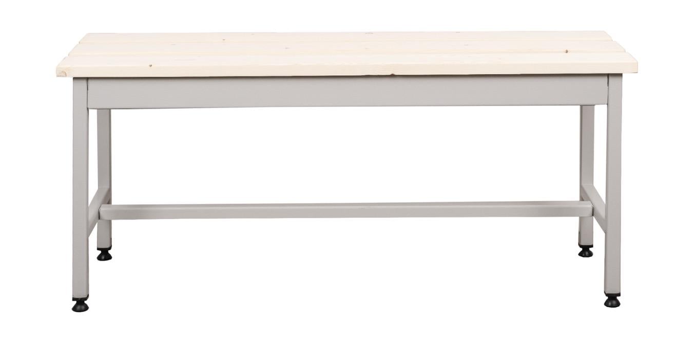 Скамейка для раздевалки Галіндустрія ЛГ-1-100 сталь/дерево регулируемые ножки 1000x360x450 мм Светло-серый (124-119-000004860) - фото 2 Скамейка для раздевалки Галіндустрія ЛГ-1-100 сталь/дерево регулируемые ножки 1000x360x450 мм Светло-серый (124-119-000004860) - фото 2