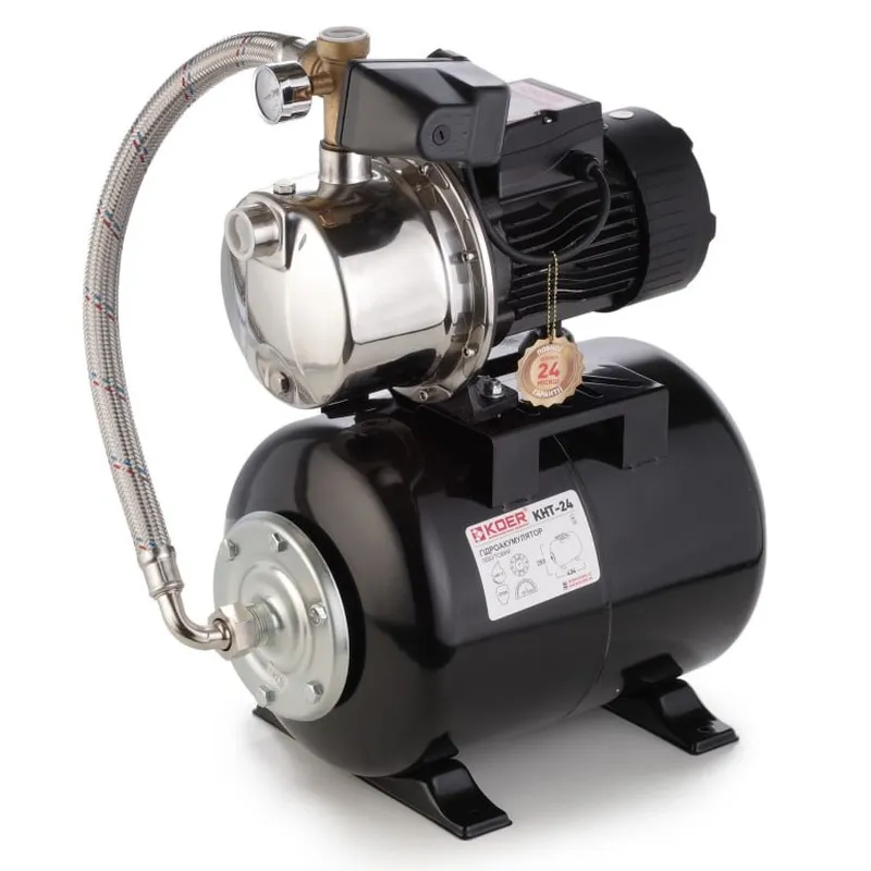 Насосная станция KOER Auto JS-600 с пятерником Н 40 м Q 2,7 м3 P 600 Вт 1x1" (KP2898)