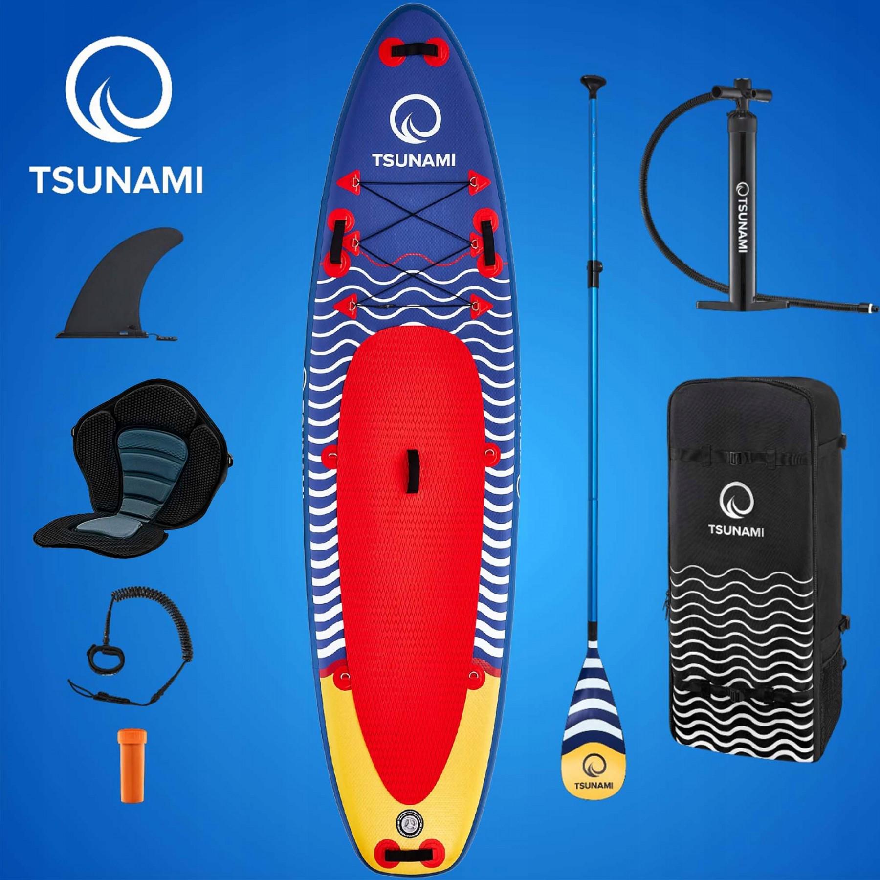 SUP-доска надувная TSUNAMI 350 см с веслом Wave T04 - фото 8